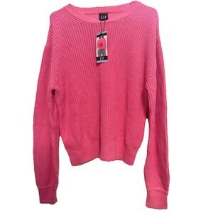 Women's NWT Gap Crew Neck Sweater Pink Size Large